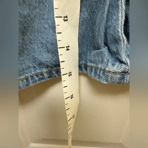 Madewell Medium Wash Pleated Mini Skirt Size 28 - Picture 7 of 8